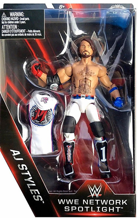 WWE Wrestling Elite Network Spotlight AJ Styles Exclusive 6 Action