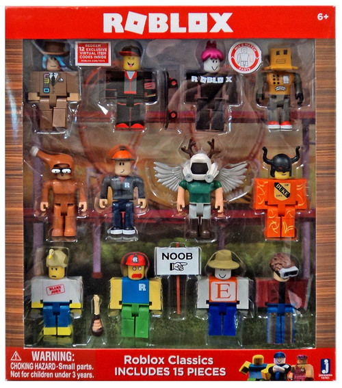 Roblox Series 1 Roblox Classics Exclusive 3 Action Figure 12 Pack Includes 12 Online Item Codes Jazwares Toywiz - roblox toys many sets and figures to choose from series 1 2 3 4