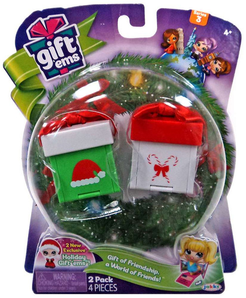 2 pack Walgreens Exclusive set Series 3 Holiday Gift 'Ems World of Friends 
