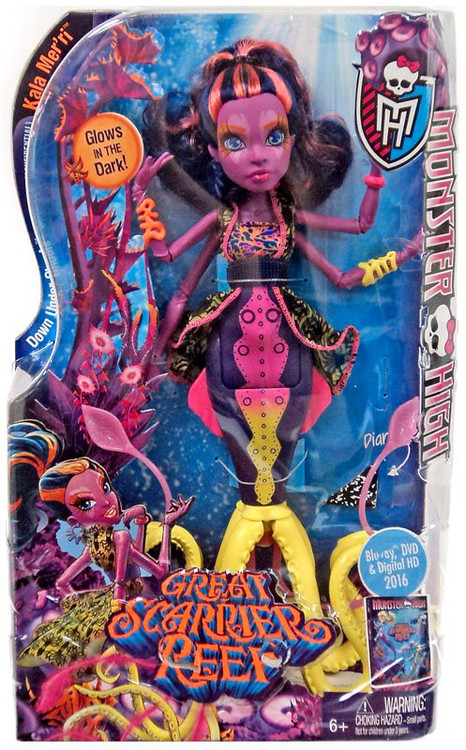 Monster High G1 dolls lot Great Scarrier Reef: Posea, Clawdeen Wolf, Kala