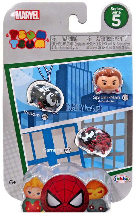 Marvel Tsum Tsum Series Spider-Man, Venom Carnage Minifigure