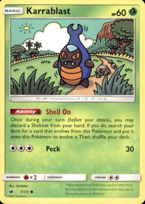 Pokemon Sun Moon Crimson Invasion Single Card Common Karrablast 7 - ToyWiz Pokemon Sun Moon Crimson Invasion Single Card Common Karrablast 7 - ToyWiz