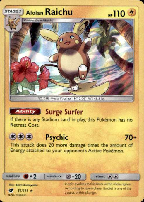 alolan raichu pokemon card Pokémon card PSA 10 Raichu & Alolan Raichu GX SR 57/54 GG End JAP – Pika  Japan Cards main image 1