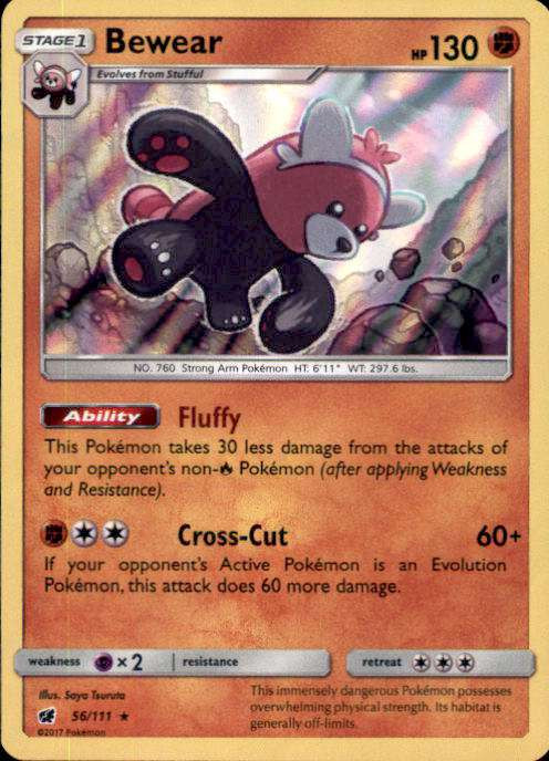 bewear stage 1 pokemon card value - - 112/149 - Uncommon - Reverse Holo - Pokemon Sun & Moon : Buy Online at Best Price in KSA Stage 1 Pokemon Pokemon Sun Moon Crimson Invasion