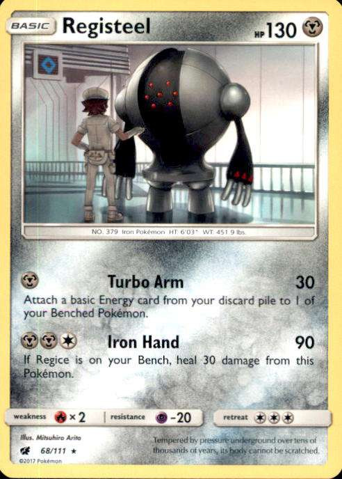 registeel pokemon card price Legendary Set - REGICE REGIROCK - Celestial Storm Rare LOT Colorless Retreat Cost Registeel EX (122 Full Art)