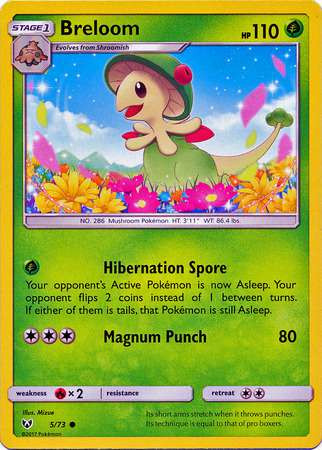 pokemon card breloom V - SWSH08: Fusion Strike [ULTRA RARE] Colorless Damage Rush (30+) Flip a coin until you get tails Breloom - SV01: Scarlet &