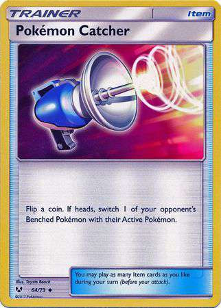 pokemon catcher card Trading Card Game Shining Legends Uncommon Pokemon Catcher #64