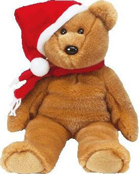 Beanie Babies 1997 Holiday Teddy Beanie Baby Plush Ty ToyWiz