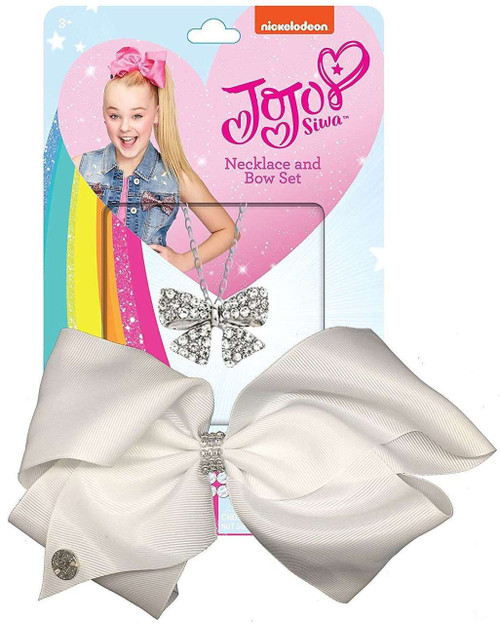 JoJo Siwa and Bow Bow Girl's Pink Bracelet and Heart Necklace Set, 18