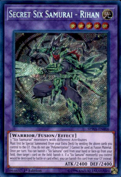 YuGiOh Spirit Warriors Single Card Secret Rare Secret Six Samurai