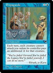 cards similar to propaganda mtg Similar cards to Propaganda