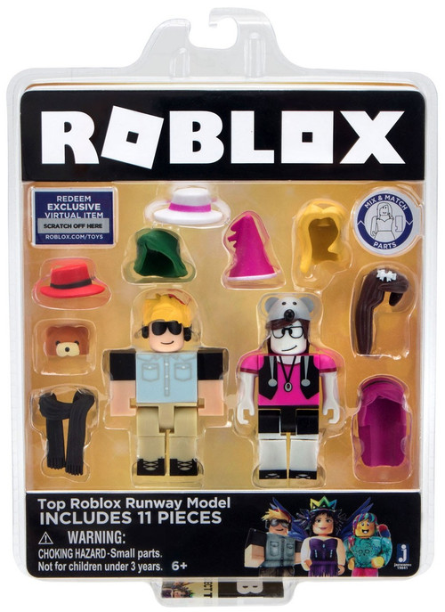 Roblox Celebrity Collection Top Roblox Runway Model 3 Action Figure 2 Pack Jazwares Toywiz - roblox overwatch play of the game loud