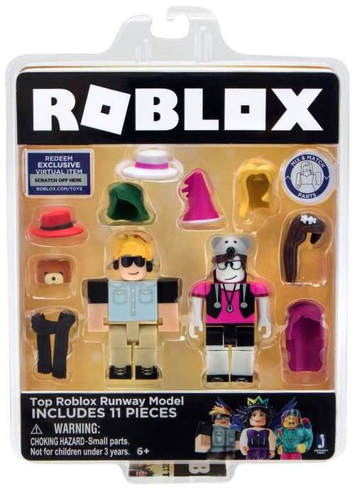 Roblox Celebrity Collection Top Roblox Runway Model 3 Action Figure 2 Pack Jazwares Toywiz - roblox kai mask