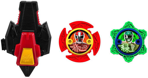 Power Rangers Ninja Steel Series 2 Red, White Green Ninja Power Stars  3-Pack Bandai America - ToyWiz