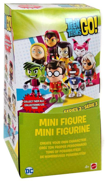 Mini Bonecos Teen Titans Go (Os Jovens Titãs): 3-Pack (Sortido