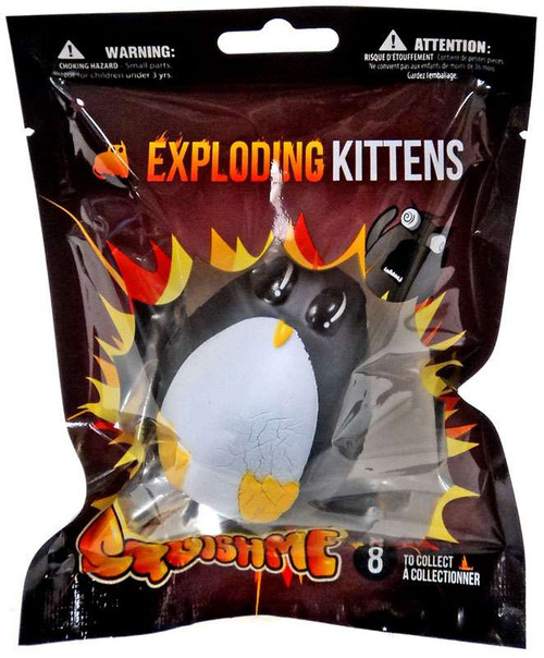 Exploding Kittens SquishMe Adorable Penguin Squeeze Toy Just Toys - ToyWiz
