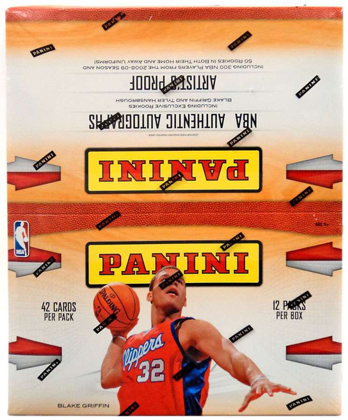 NBA Panini 2009 Basketball Trading Card VALUE Box 12 FAT Packs