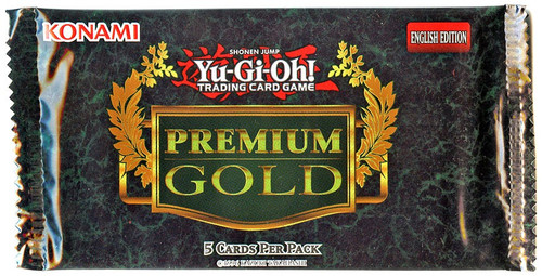YuGiOh Premium Gold Booster Pack 5 Cards Konami - ToyWiz YuGiOh Premium Gold Booster Pack 5 Cards Konami - ToyWiz