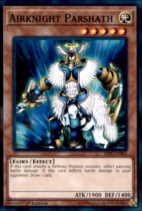parshath deck yugioh Yu-Gi-Oh! Sacred Arch-Airknight - SR05-EN001 - Ultra Rare - 1st Edition This is of the Super Rare rarity. COUNTER FAIRY! SACRED ARCH-AIRKNIGHT PARSHATH