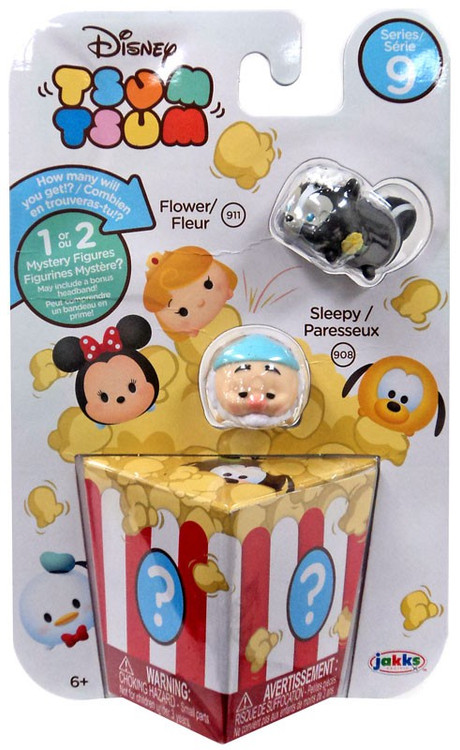 Tsumuセット Disney Tsum Tsum Series 9 Flower Sleepy 1 Minifigure 3-Pack Jakks