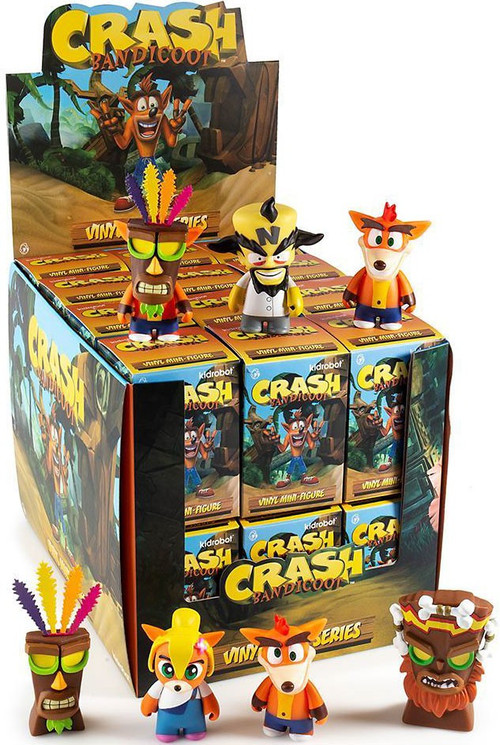 Playstation Vinyl Mini Figure Crash Bandicoot 3 Mystery Box 24 Packs