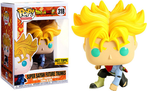 Funko Dragon Ball Super POP! Animation Super Saiyan Future Trunks Exclusive Vinyl Figure #318