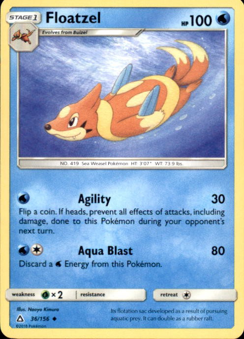 pokemon card floatzel Platinum Rising Rivals Rare Holo GL #4 Water Colorless Wave Splash (20) Water Floatzel (PROMO-A #53/92, Promo) |