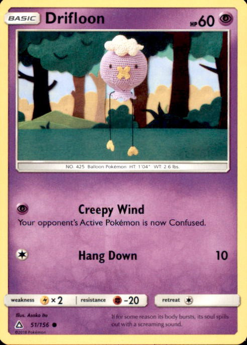 pokemon card drifloon - Diamond & Pearl - Legends Awakened - 30 Retreat Cost Drifloon (Shiny) - Reverse Holofoil