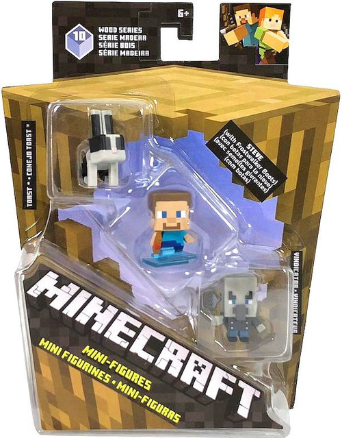 Minecraft Mini Figures 3-Pack - Potion Witch, Exploding Creeper