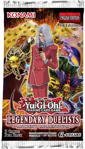 YuGiOh Legendary Duelists Ancient Millennium Booster Pack [5 Cards]
