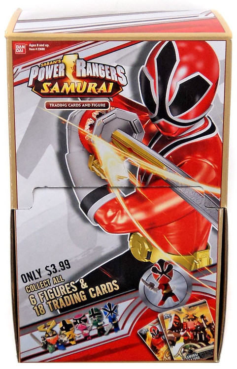 Power Rangers Samurai Trading Cards Figure Mystery Box 18 Packs