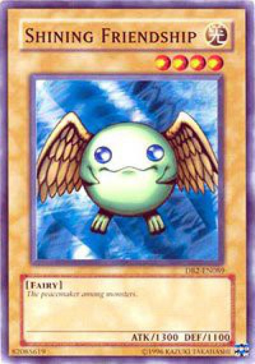 shining friendship yugioh card YuGiOh Dark Beginning 2 Common Shining Friendship DB2-EN089