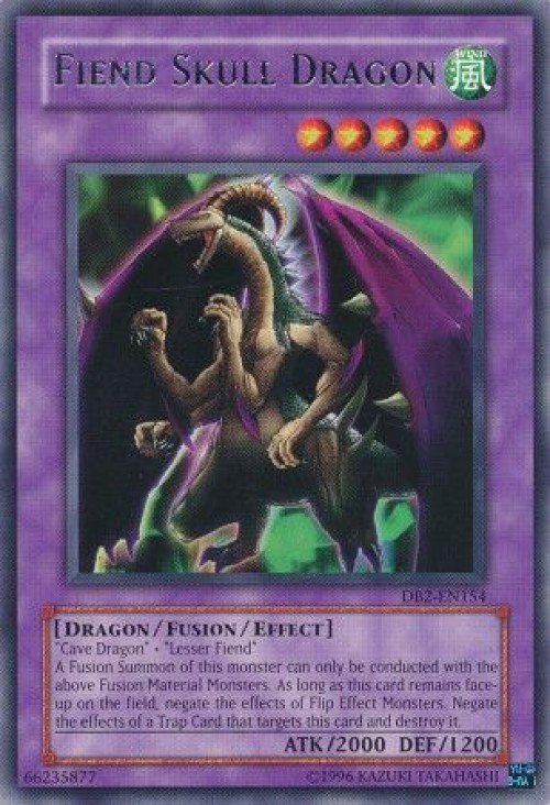 YuGiOh Dark Beginning 2 Single Card Rare Fiend Skull Dragon DB2