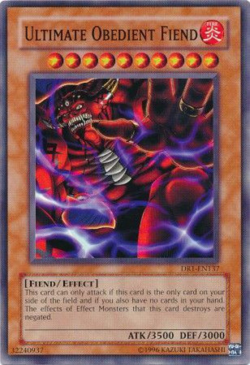YuGiOh Dark Revelation 1 Single Card Common Ultimate Obedient