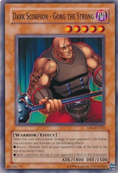 YuGiOh Dark Revelation 1 Single Card Common Dark Scorpion - Gorg the Strong  DR1-EN222 - ToyWiz