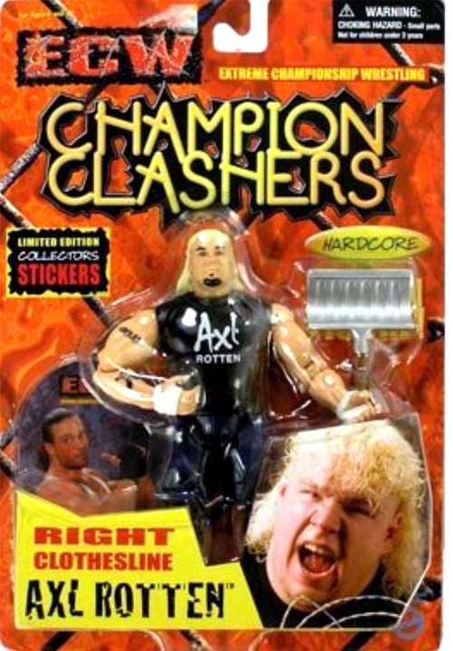 ECW Wrestling Champion Clashers Right Clothesline Axl Rotten Action ...