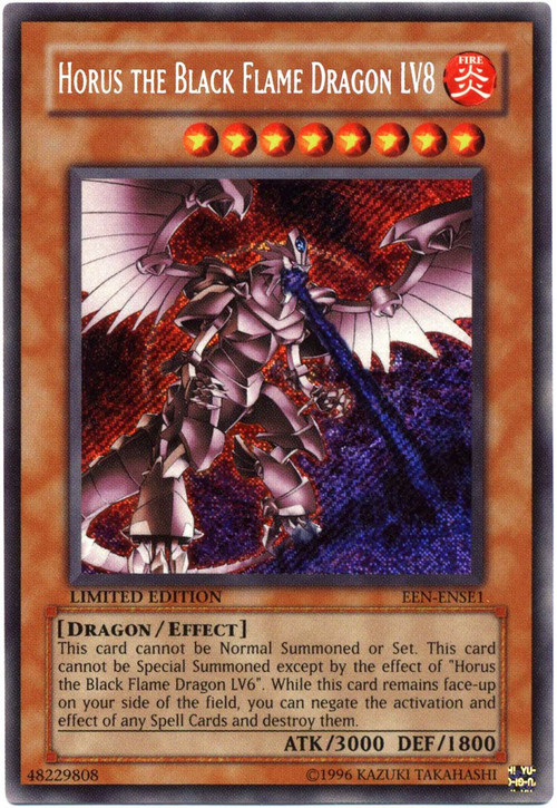 Yu-Gi-Oh! TCG Horus The Black Flame Dragon LV8 Elemental Energy