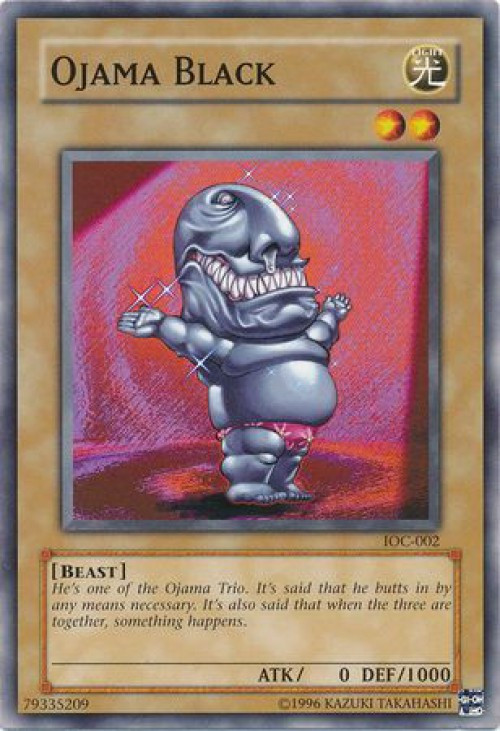 YuGiOh Trading Card Game Invasion of Chaos Single Card Common Ojama Black  IOC-002 - ToyWiz