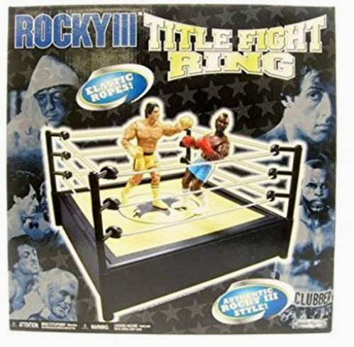 Rocky III Title Fight Boxing Ring Playset Jakks Pacific - ToyWiz