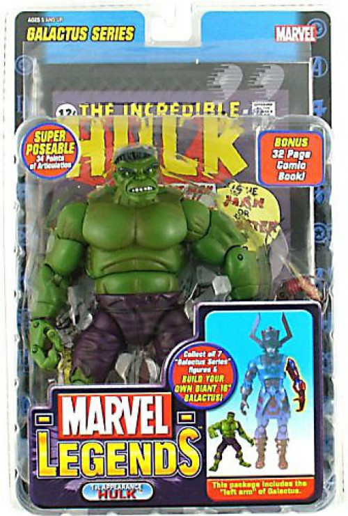 Buy Marvel Legends Galactus Series 8 Inch Action Figure - 1st Appearance GREEN HULK Variant with Super Poseable 34 Points of Articulation Plus Bonus of 32 Page Comic Book Online at Low