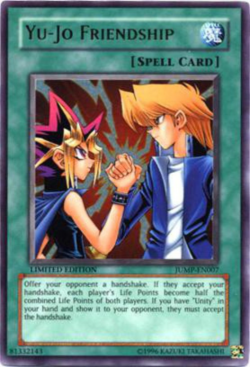 YuGiOh Shonen Jump Single Card Ultra Rare Yu - Jo Friendship JUMP