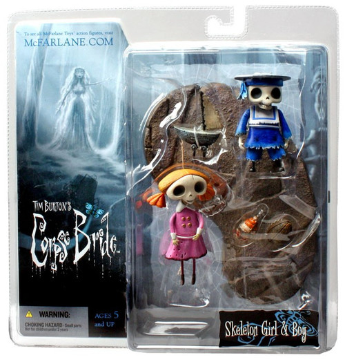 CORPSE✡BRODE スケルトン☆ボーイ♡ガール☆2体セット McFarlane Toys Corpse Bride Series 2 Skeleton Girl Boy Action