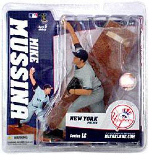  McFarlane Toys MLB Sports Picks Series 12 Action Figure Mike  Mussina (New York Yankees) Gray Jersey : Toys & Games