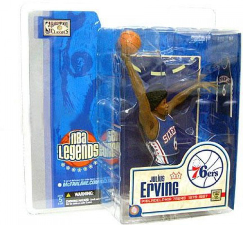 【超希少】mcfarlane NBA JULIUS ERVING Amazon.com: Julius Erving #6 Blue Jersey Philadelphia 76'ers