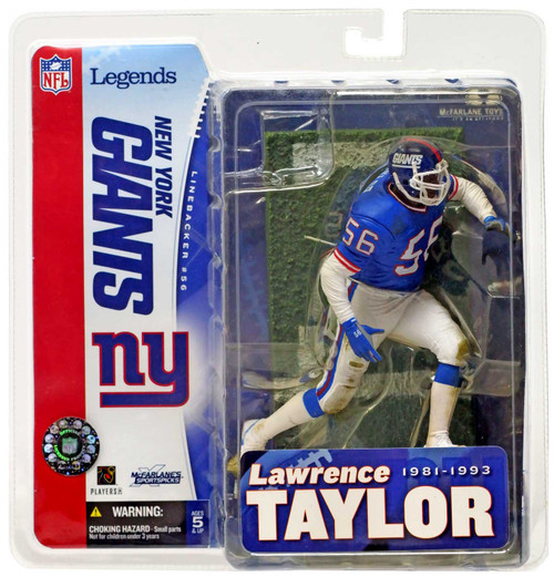 McFarlane Toys NFL New York Giants Sports Picks Football Legends Series 1  Lawrence Taylor Action Figure [Blue Jersey]