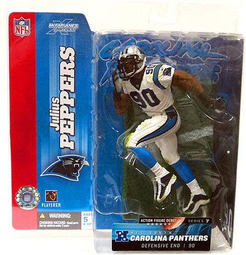 2003 McFarlane NFL Julius Peppers Series 7 Chase Figure Carolina Panthers .  NIP.