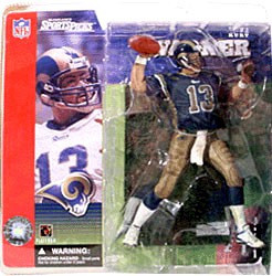 MCFARLANE NFL SERIES 1 RAMS HOF QB KURT WARNER LOOSE VARIANT DIRTY FIGURE