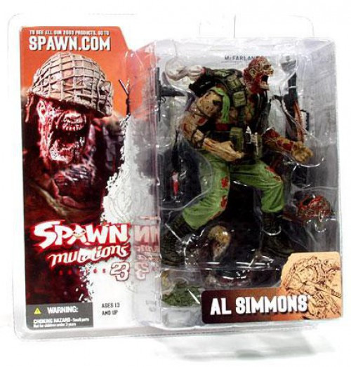 Figurine McFarlane Spawn Al Simmons Mutations Series 23 – Blister Scellé, PVC 2003