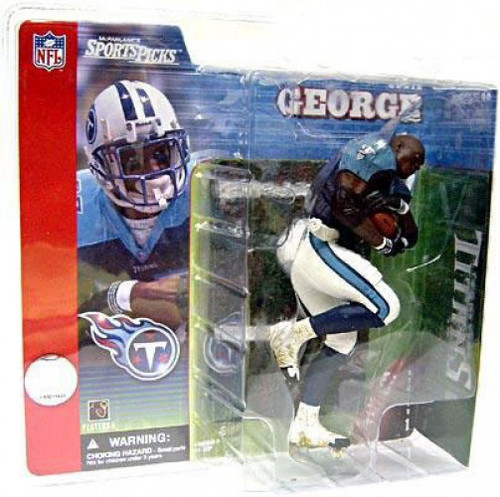 Eddie George NO Helmet 'Dirty' Uniform McFarlane Variant NFL Ser 1