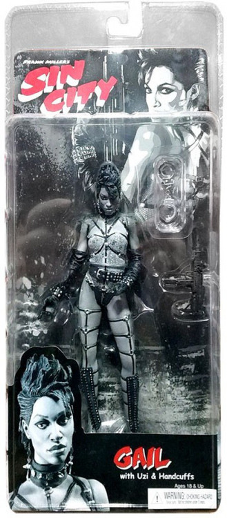 NECA Sin City Series 1 Gail 16 Action Figure Black White - ToyWiz